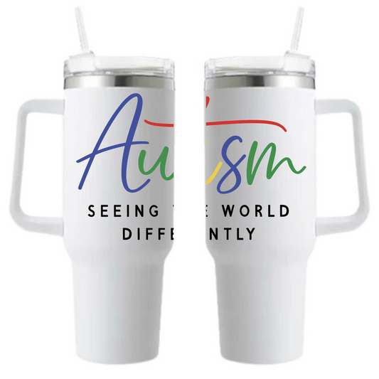 AUTISM SEEING THE WORLD DIFFERENTLY - Tumbler - 40 oz