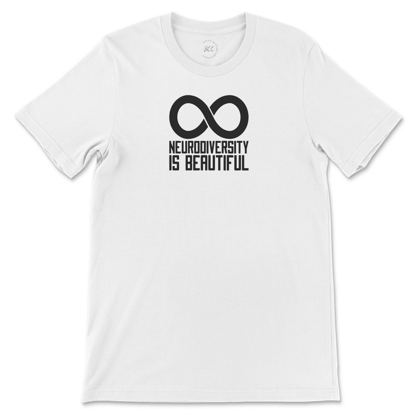 NEURODIVERSITY IS BEAUTIFUL (black font) - Unisex crewneck T-shirt