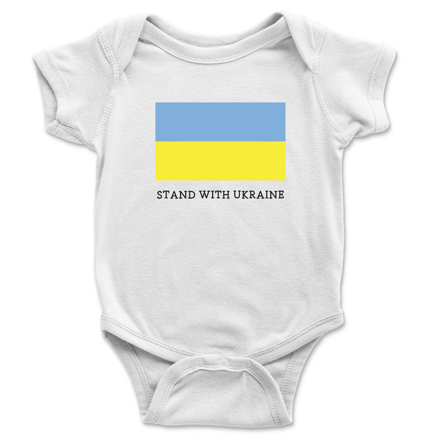 STAND WITH UKRAINE - Short Sleeve Onesie