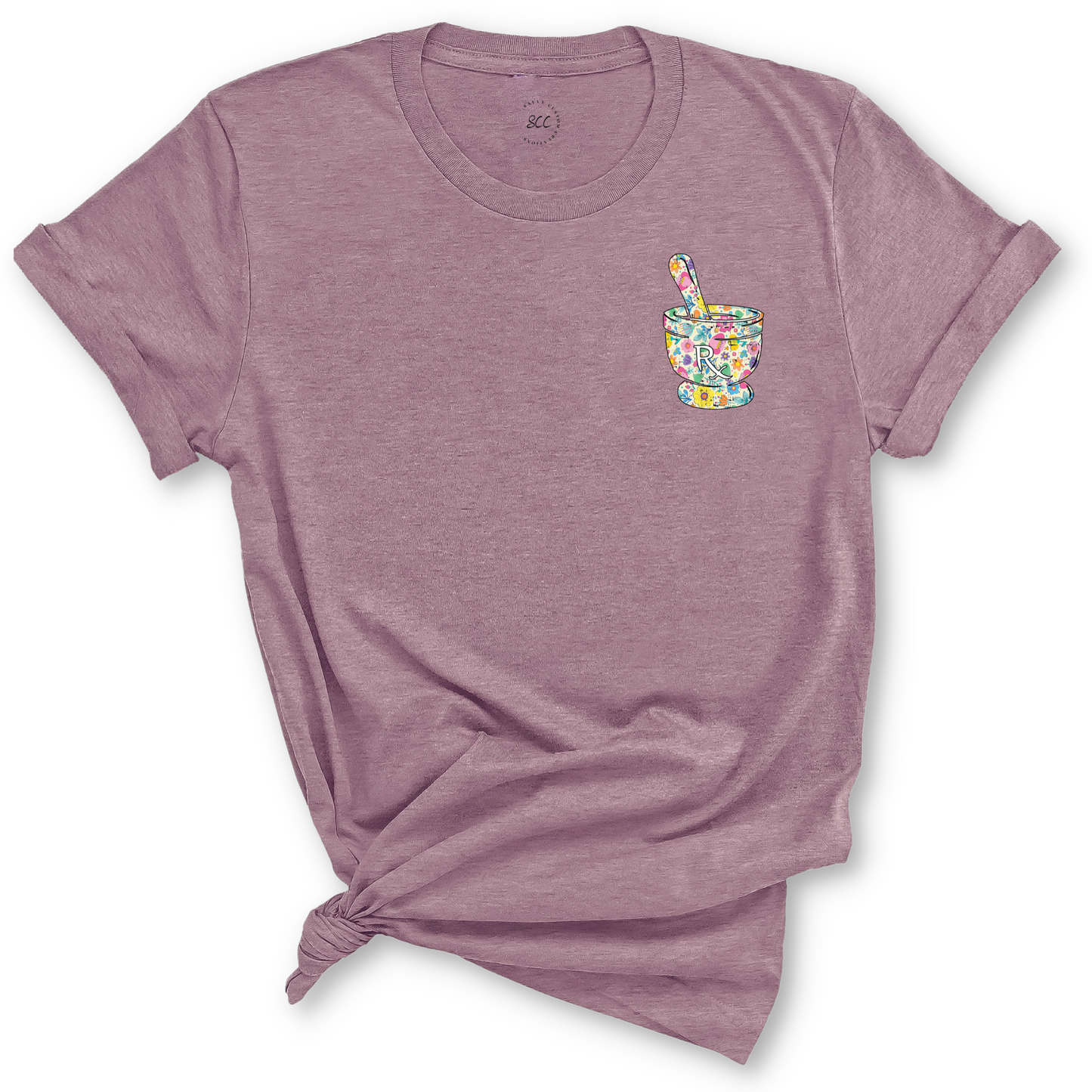 RX FLORAL MORTAR AND PESTLE - Unisex T-Shirt