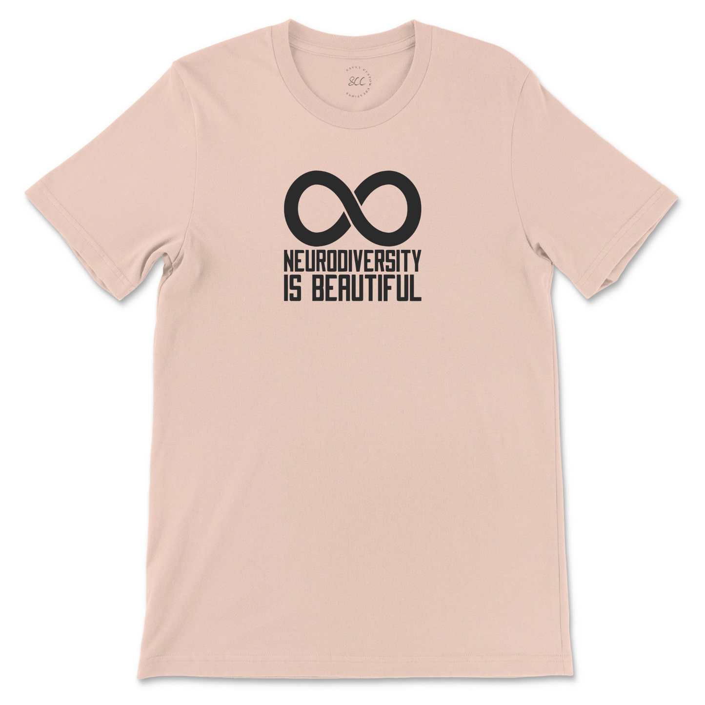 NEURODIVERSITY IS BEAUTIFUL (black font) - Unisex crewneck T-shirt