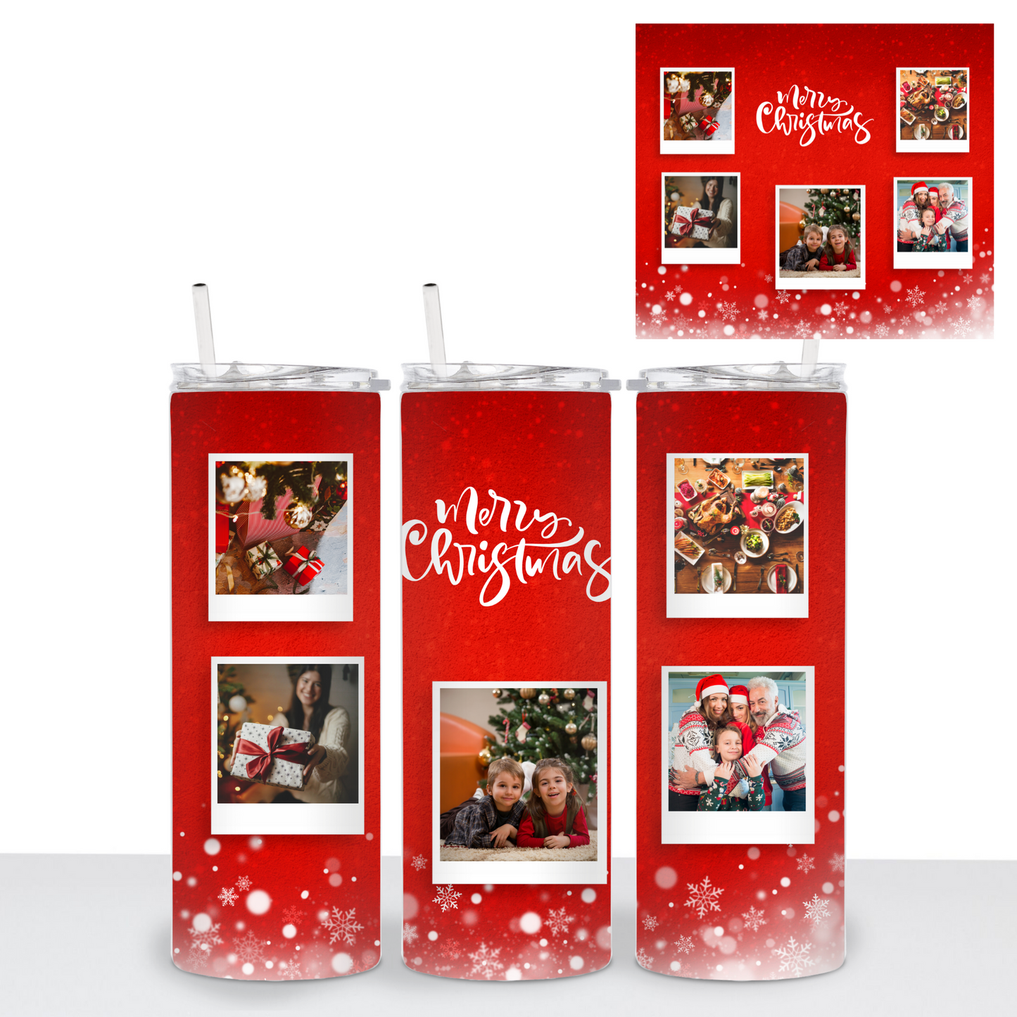 CHRISTMAS Tumbler (personalize with pictures) - 20 oz