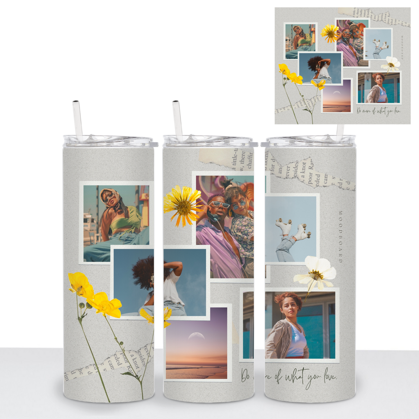 PHOTO COLLAGE Tumbler (personalize with pictures) - 20 oz