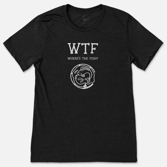 WTF WHERE’S THE FISH?- Unisex crewneck T-shirt