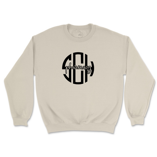 CUSTOM MONOGRAM with NAME or UNIT (full front image) - Unisex Sweatshirt