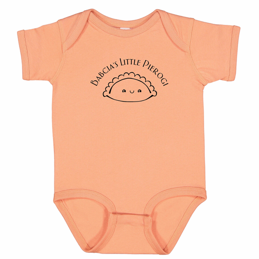 BABCIA’S LITTLE PIEROGI (Black Font) - Short Sleeve Onesie