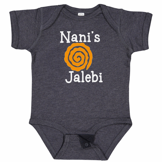 NANI’S Jalebi (White Font)- Short Sleeve Onesie