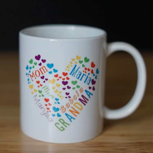 HEART NAME AND TITLE MUG