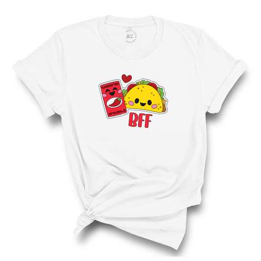 TACO AND HOT SAUCE BFF - Unisex Crewneck T-Shirt