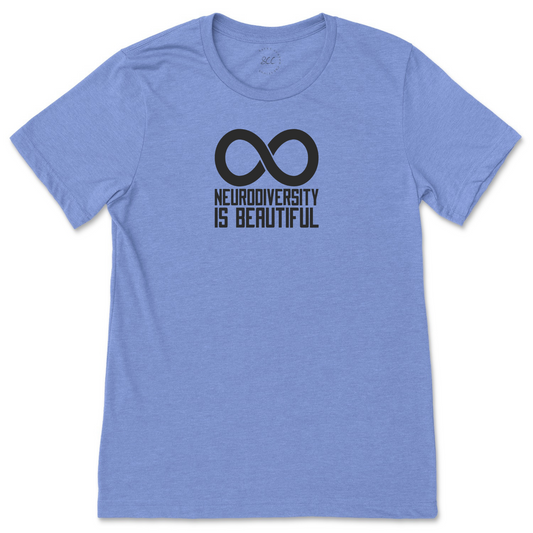 NEURODIVERSITY IS BEAUTIFUL (black font) - Unisex crewneck T-shirt