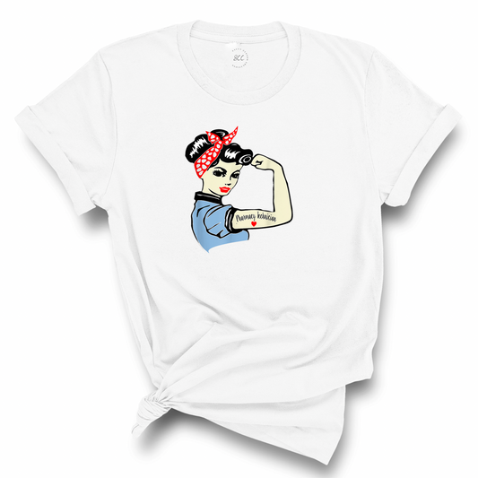 PHARMACY TECHNICIAN, Rosie the Riveter - Unisex T-Shirt