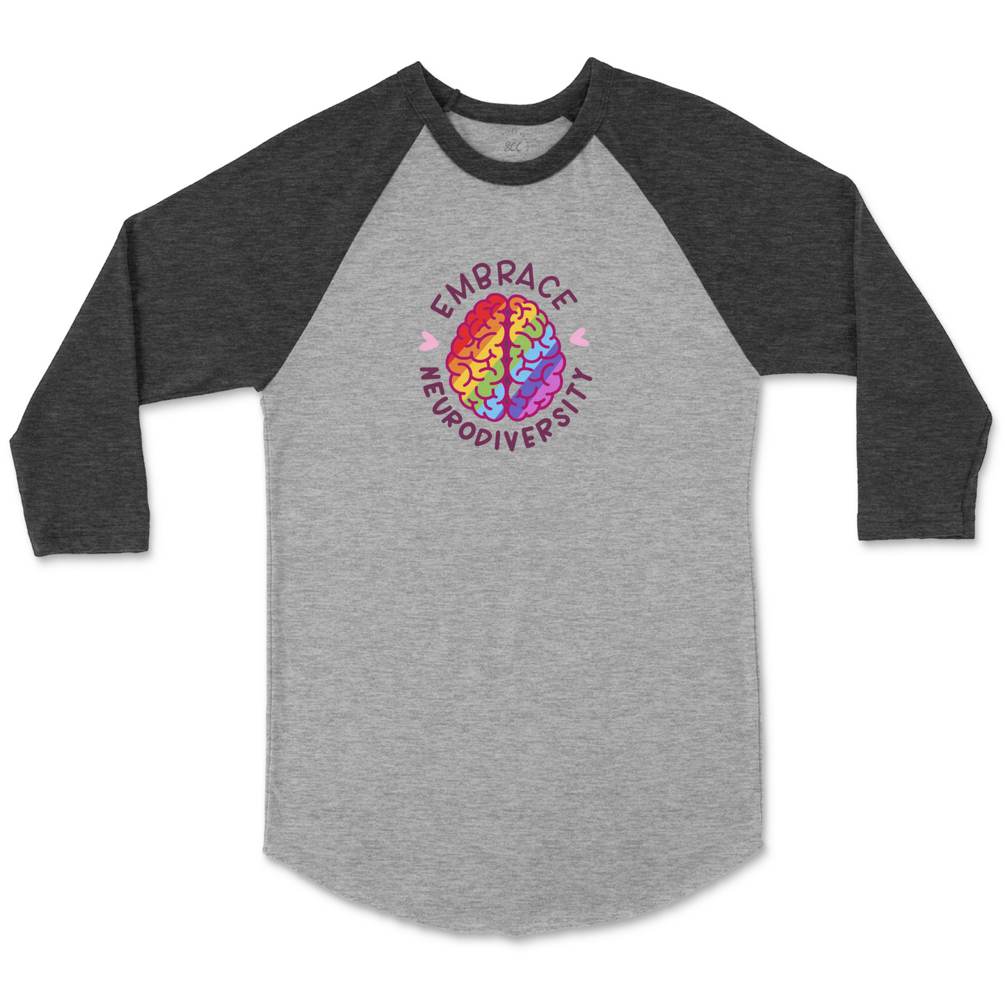 EMBRACE NEURODIVERSITY - Unisex Raglan Baseball T-Shirt